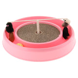 Maxbell Cat Toy Cat Scratching Board Turntable with Mouse and Ball Interactive Toy