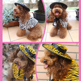 Maxbell Pet Clothes Shawl Cloak with Hat Dog Cat Christmas Party Costume  L