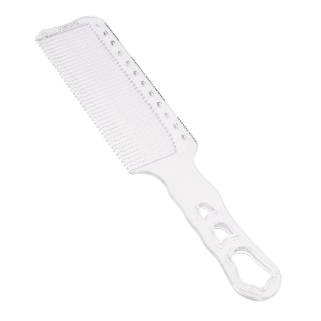 PVC Flattop Hair Cutting Comb Barbers Hairdresser Clipper Comb Detangler