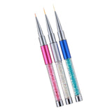 3Pcs Pro Nail Art Paint Brush Painting Pen for Acrylic Nails Mixed Style 02