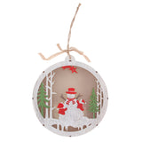 Maxbell Wooden Christmas Xmas Tree Hanging Snowman Home Party Ornaments