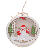 Maxbell Wooden Christmas Xmas Tree Hanging Snowman Home Party Ornaments