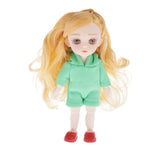 Maxbell Children's Creative Toys BJD Doll 16cm/6inch 13 Jointed Doll D