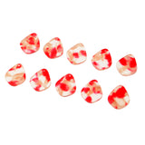 Maxbell 10 Pieces Acetate Acrylic Pendant DIY Earring Jewelry Accessories Red