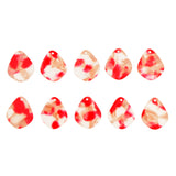 Maxbell 10 Pieces Acetate Acrylic Pendant DIY Earring Jewelry Accessories Red