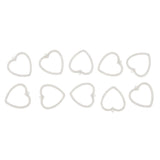 Maxbell 10pcs Acrylic Hollow Sweet Heart Charms Pendants For DIY Jewelry  Color #1