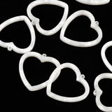 Maxbell 10pcs Acrylic Hollow Sweet Heart Charms Pendants For DIY Jewelry  Color #1