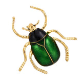 Maxbell Beetle Brooch Corsage Insect Hats Scarf Clips Insect Boutonniere Green green