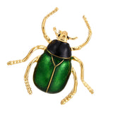 Maxbell Beetle Brooch Corsage Insect Hats Scarf Clips Insect Boutonniere Green green