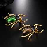 Maxbell Beetle Brooch Corsage Insect Hats Scarf Clips Insect Boutonniere Green green