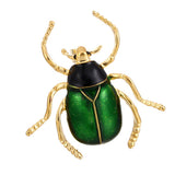 Maxbell Beetle Brooch Corsage Insect Hats Scarf Clips Insect Boutonniere Green green