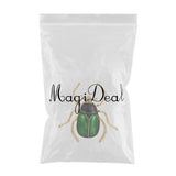 Maxbell Beetle Brooch Corsage Insect Hats Scarf Clips Insect Boutonniere Green green