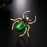 Maxbell Beetle Brooch Corsage Insect Hats Scarf Clips Insect Boutonniere Green green