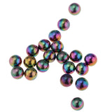 Maxbell 20 Pcs 1.6 x 5mm Stainless Steel Body Jewelry  Replacement Balls  Multicolor