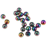 Maxbell 20 Pcs 1.6 x 5mm Stainless Steel Body Jewelry  Replacement Balls  Multicolor