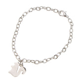 Maxbell Girls Fashion Novelty Bangle Platinum Plated Bracelet 22cm  21.5cm-Squirrel