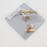 Maxbell 4 Pcs Women Heart Bowknot Crystal Violin Piano Flower Brooch Pins Sets Type3