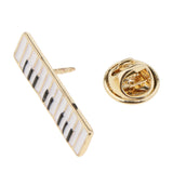 Maxbell 4 Pcs Women Heart Bowknot Crystal Violin Piano Flower Brooch Pins Sets Type3