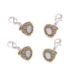 Maxbell 5 Piece Crystal Magnetic Hook Lobster Clasp for DIY Converter Antique bronze