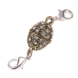 Maxbell 5 Piece Crystal Magnetic Hook Lobster Clasp for DIY Converter Antique bronze