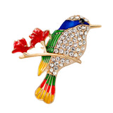 Maxbell Rhinestones Crystal Bird Brooch Pendant Brooch Pin Fashion Jewelry Blue