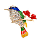 Maxbell Rhinestones Crystal Bird Brooch Pendant Brooch Pin Fashion Jewelry Blue