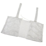 Maxbell Bikini Sexy Crystal Rhinestone Metal Bra Vest Body Chain Club Party Silver