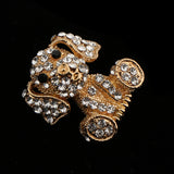 Maxbell Crystal Dog Brooch Rhinestone Brooch for Women Animal Brooch Jewelry Gold