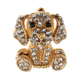 Maxbell Crystal Dog Brooch Rhinestone Brooch for Women Animal Brooch Jewelry Gold