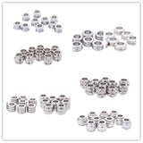 Maxbell 10 Pieces Stainless Steel Loose Spacer Beads Jewelry Findings 5(10x12mm)