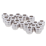 Maxbell 10 Pieces Stainless Steel Loose Spacer Beads Jewelry Findings 5(10x12mm)