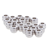 Maxbell 10 Pieces Stainless Steel Loose Spacer Beads Jewelry Findings 5(10x12mm)