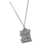 Maxbell Steampunk Gothic Photo Frame Pendant 3D Openable Chain Necklace Jewelry