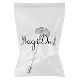 Maxbell Vintage Ginkgo Leaf Brooch Stick Pin Tie Hat Scarf Badge Breastpin Silver