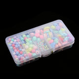 Maxbell 260 Pieces Acrylic Loose Beads Assorted Shape Color Lucky Star Set DIY Craft