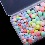 Maxbell 260 Pieces Acrylic Loose Beads Assorted Shape Color Lucky Star Set DIY Craft