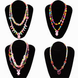 Maxbell 260 Pieces Acrylic Loose Beads Assorted Shape Color Lucky Star Set DIY Craft