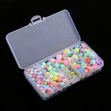 Maxbell 260 Pieces Acrylic Loose Beads Assorted Shape Color Lucky Star Set DIY Craft