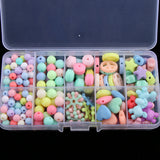 Maxbell 260 Pieces Acrylic Loose Beads Assorted Shape Color Lucky Star Set DIY Craft