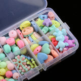 Maxbell 260 Pieces Acrylic Loose Beads Assorted Shape Color Lucky Star Set DIY Craft