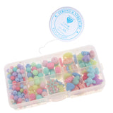 Maxbell 260 Pieces Acrylic Loose Beads Assorted Shape Color Lucky Star Set DIY Craft
