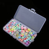 Maxbell 260 Pieces Acrylic Loose Beads Assorted Shape Color Lucky Star Set DIY Craft