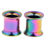 Maxbell Colorful Screw On Stainless Steel Ear Strech Kit Ear Flesh Tunnel Plug 8mm
