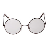 Maxbell Vintage Women Men Metal Frame Clear Lens Round Circle Eye Glasses  Bronze