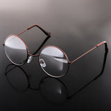 Maxbell Vintage Women Men Metal Frame Clear Lens Round Circle Eye Glasses  Bronze