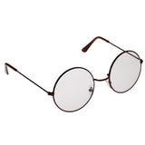 Maxbell Vintage Women Men Metal Frame Clear Lens Round Circle Eye Glasses  Bronze