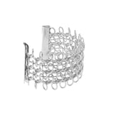 Maxbell Fashion Women Hollow Out Wide Open Cuff Bangle Bracelet Jewelry Gift Silver