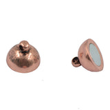 Maxbell 10 Set of 10mm Vintage Copper Two Parts Magnetic Round Clasps DIY Jewelry