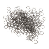 Maxbell 2000pcs Open Jump Rings Split Jewelry Making Findings 4mm  Metallic Black