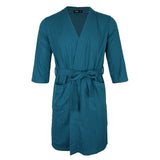 Maxbell Womens Mens Kimono Robes Knit Bathrobe Loungewear Sleepwear Robe M Green